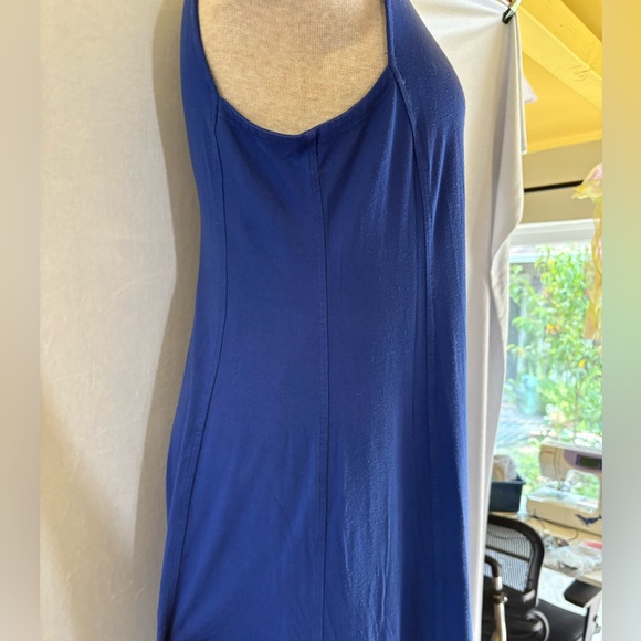 Eileen Fisher Vibrant Blue Knit Tank Dress - Picture 9 of 9